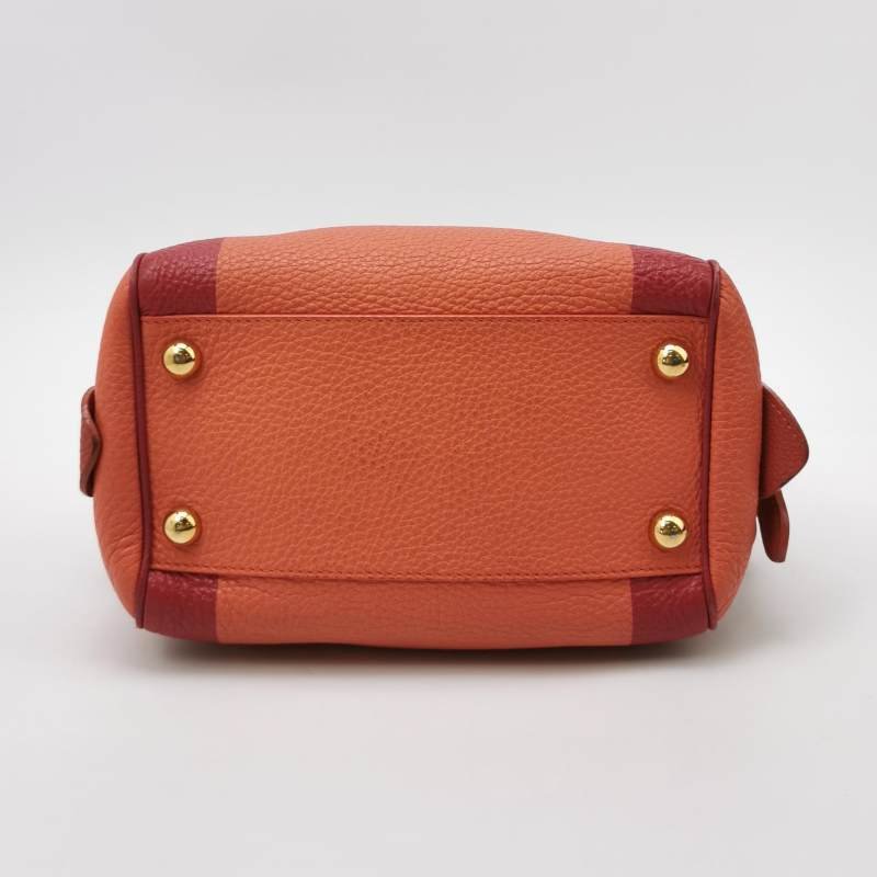 Burberry Alchester牛皮拼色字母Logo雙向拉鏈斜挎包單肩包-5