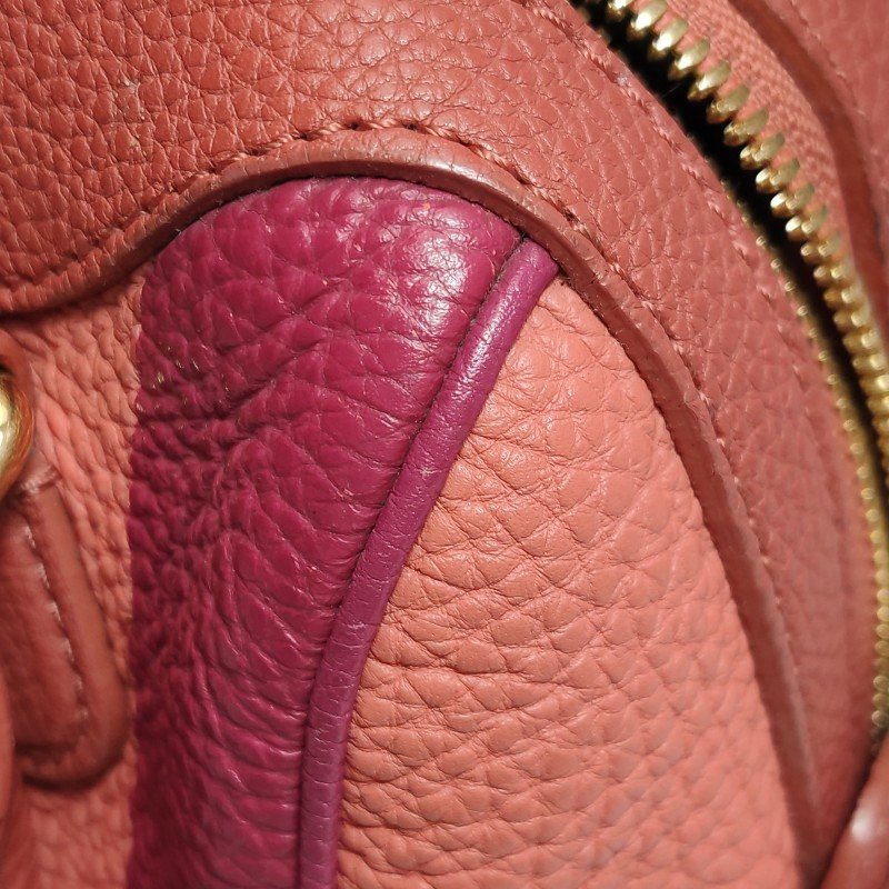 Burberry Alchester牛皮拼色字母Logo雙向拉鏈斜挎包單肩包-17