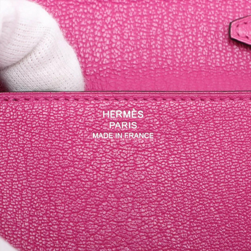 愛馬仕 Hermès A 字印記 Click 16 玫瑰紫色山羊皮女士單肩包-8