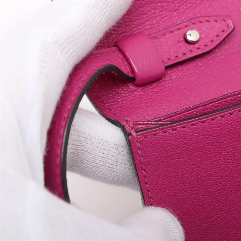 愛馬仕 Hermès A 字印記 Click 16 玫瑰紫色山羊皮女士單肩包-10