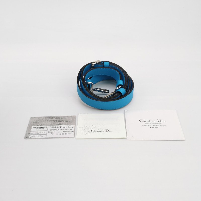 Dior Be Dior中號牛皮純色Dior字母吊飾斜挎包單肩包-8