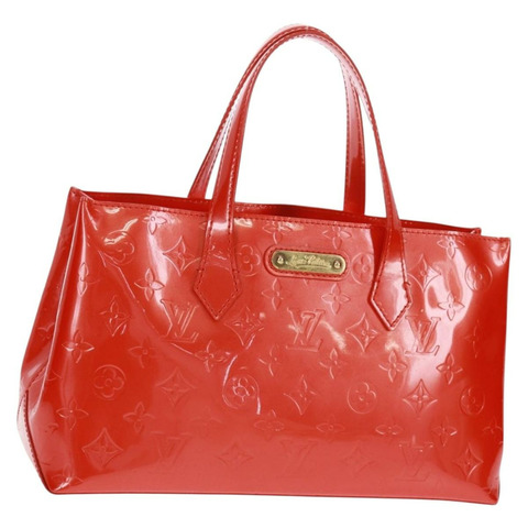 路易威登 Vernis Bluebird Wilshire PM 手袋 橙色日落色 M93644 正品 164584V