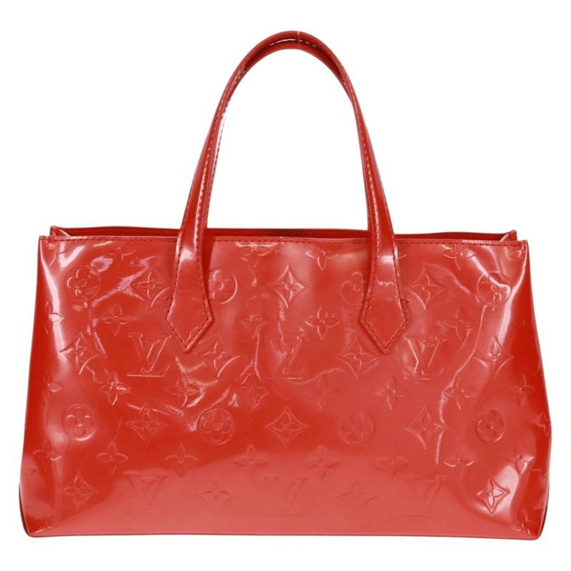 【日本直送】路易威登 Vernis Bluebird Wilshire PM 手袋 橙色日落色 M93644 正品 164584V-1