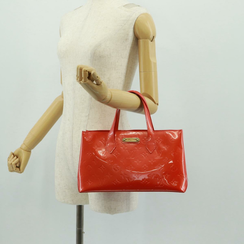 【日本直送】路易威登 Vernis Bluebird Wilshire PM 手袋 橙色日落色 M93644 正品 164584V-22