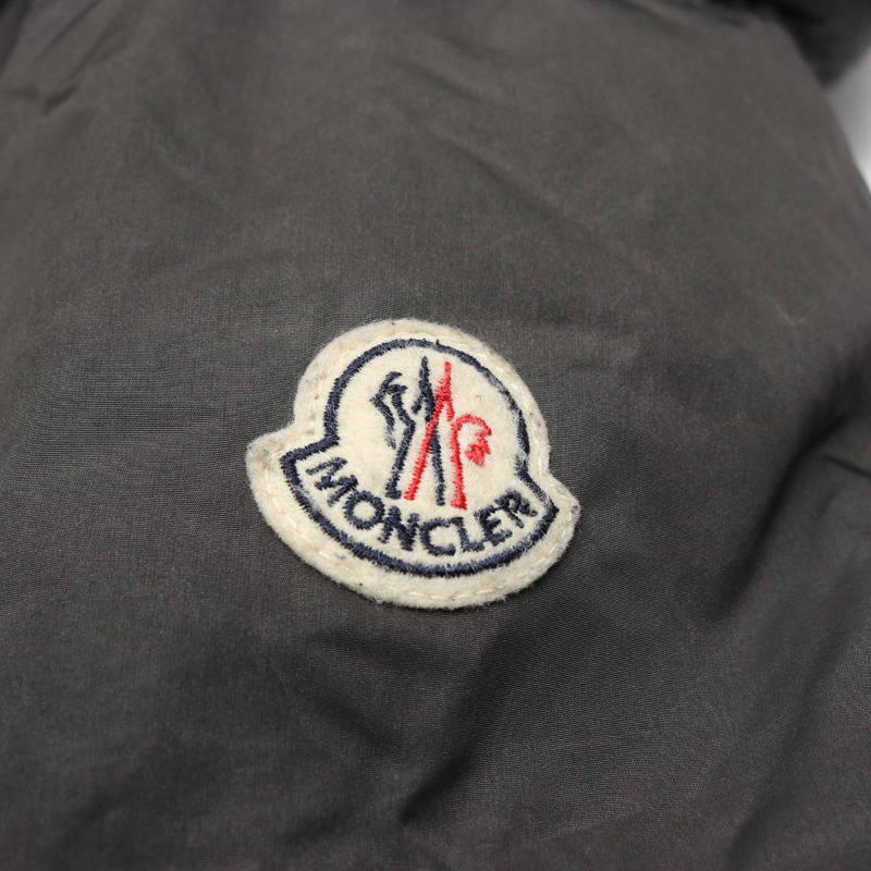 MONCLER GIROFLIER 羽絨外套 尼龍棕色 二手 女款-5
