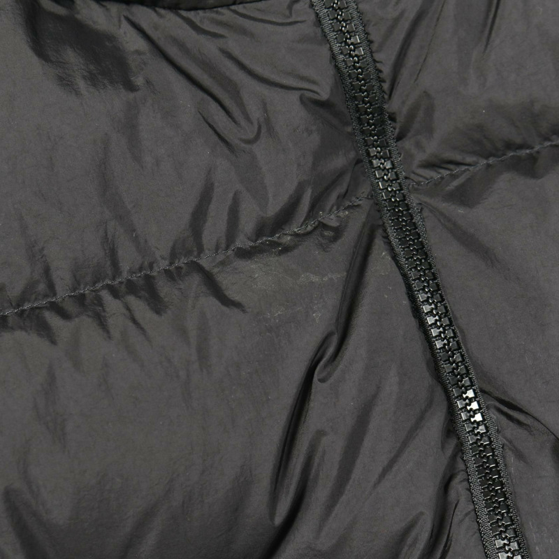 MONCLER 標誌羽絨外套 尼龍聚酯纖維 黑色 XL 號 二手 男款-5