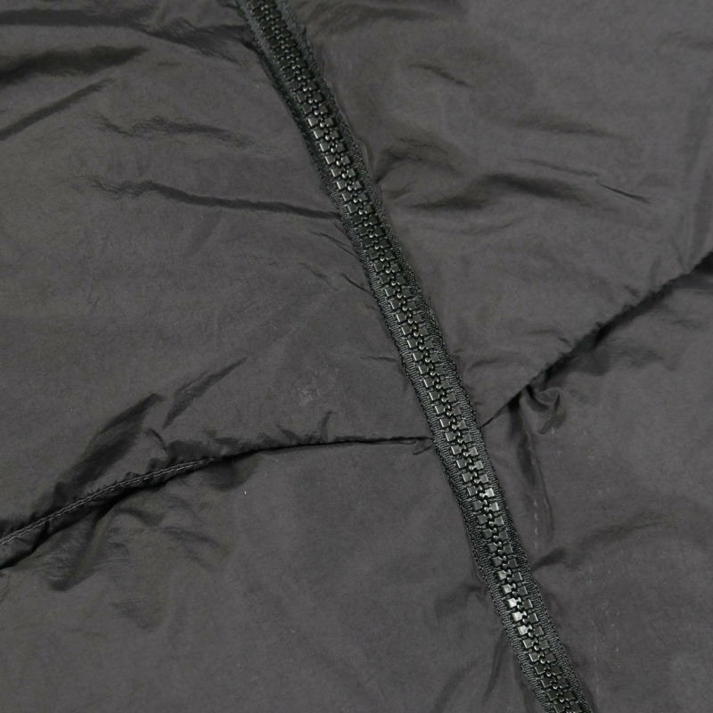 MONCLER 標誌羽絨外套 尼龍聚酯纖維 黑色 XL 號 二手 男款-6