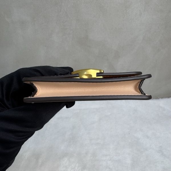 COACH 專櫃款 bandit 粉膚色 卡夾零錢包-3