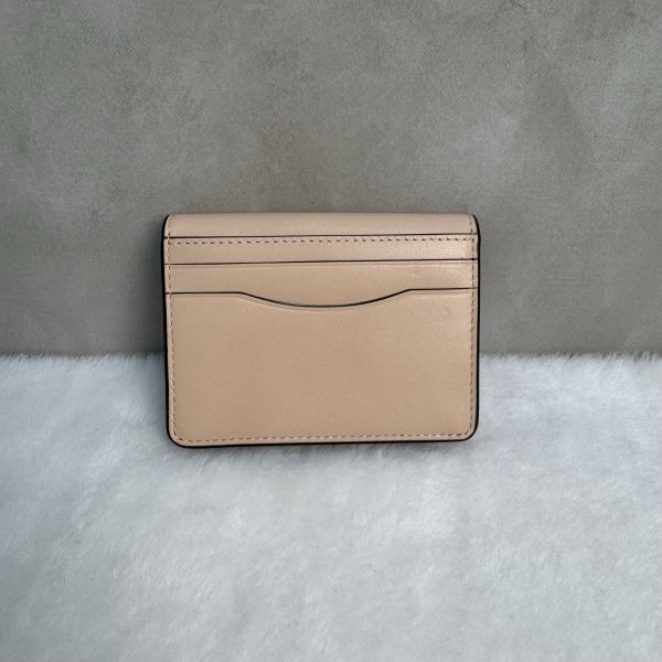 COACH 專櫃款 bandit 粉膚色 卡夾零錢包-4