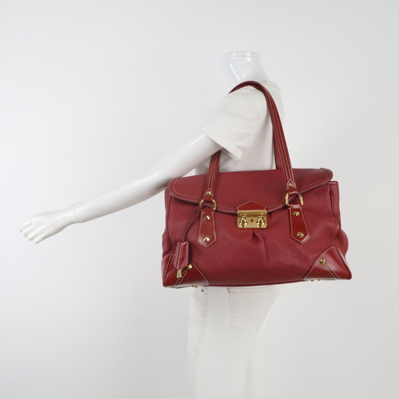 Louis Vuitton(LV)Suhali蘇哈里牛皮皮純色金屬扣鉚釘單肩包-1