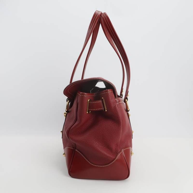 Louis Vuitton(LV)Suhali蘇哈里牛皮皮純色金屬扣鉚釘單肩包-2