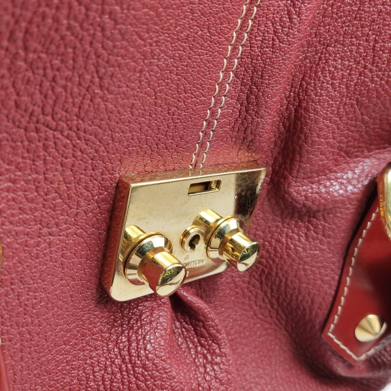 Louis Vuitton(LV)Suhali蘇哈里牛皮皮純色金屬扣鉚釘單肩包-12