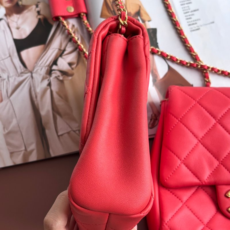 ::CHANEL:: 桃粉紅色 雙袋設計Side Packs 系列手袋 Classic Flap 鏈包斜背包掛包 Twins Bag-19