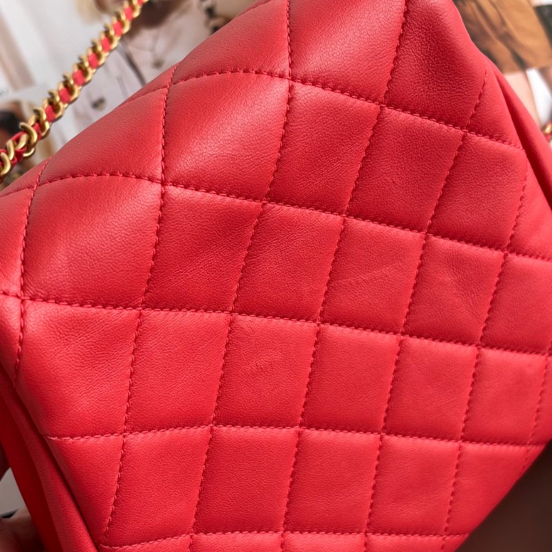 ::CHANEL:: 桃粉紅色 雙袋設計Side Packs 系列手袋 Classic Flap 鏈包斜背包掛包 Twins Bag-23