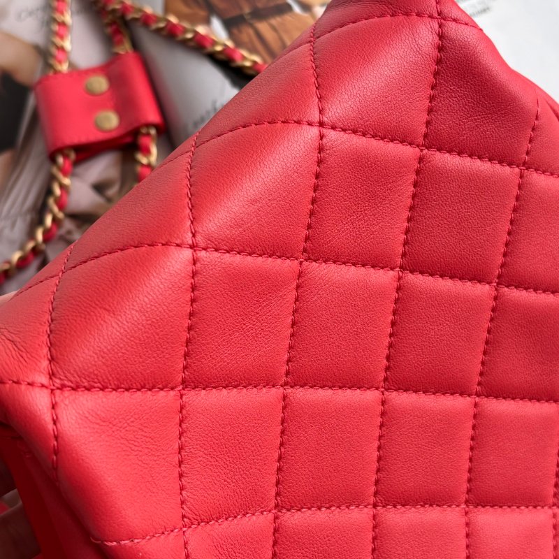 ::CHANEL:: 桃粉紅色 雙袋設計Side Packs 系列手袋 Classic Flap 鏈包斜背包掛包 Twins Bag-26