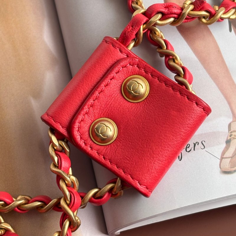 ::CHANEL:: 桃粉紅色 雙袋設計Side Packs 系列手袋 Classic Flap 鏈包斜背包掛包 Twins Bag-31