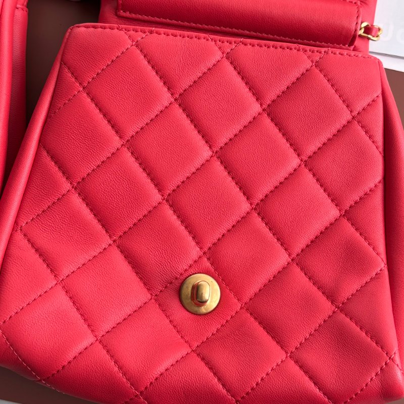 ::CHANEL:: 桃粉紅色 雙袋設計Side Packs 系列手袋 Classic Flap 鏈包斜背包掛包 Twins Bag-43