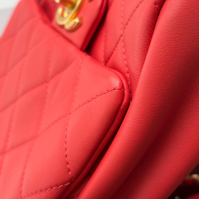 ::CHANEL:: 桃粉紅色 雙袋設計Side Packs 系列手袋 Classic Flap 鏈包斜背包掛包 Twins Bag-51