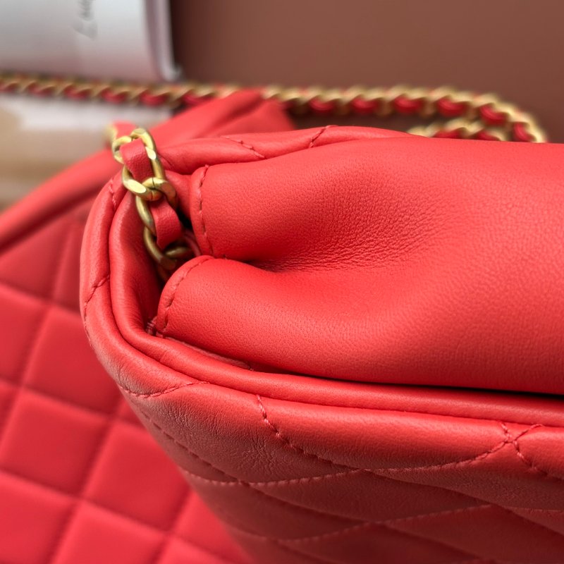 ::CHANEL:: 桃粉紅色 雙袋設計Side Packs 系列手袋 Classic Flap 鏈包斜背包掛包 Twins Bag-53