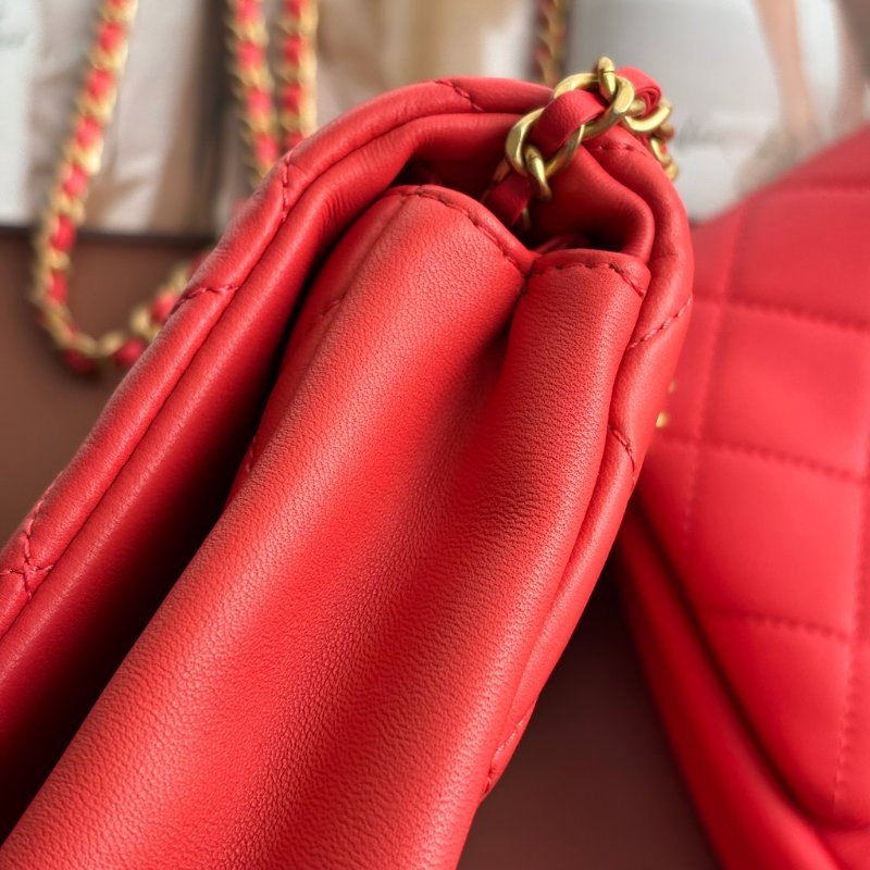 ::CHANEL:: 桃粉紅色 雙袋設計Side Packs 系列手袋 Classic Flap 鏈包斜背包掛包 Twins Bag-54