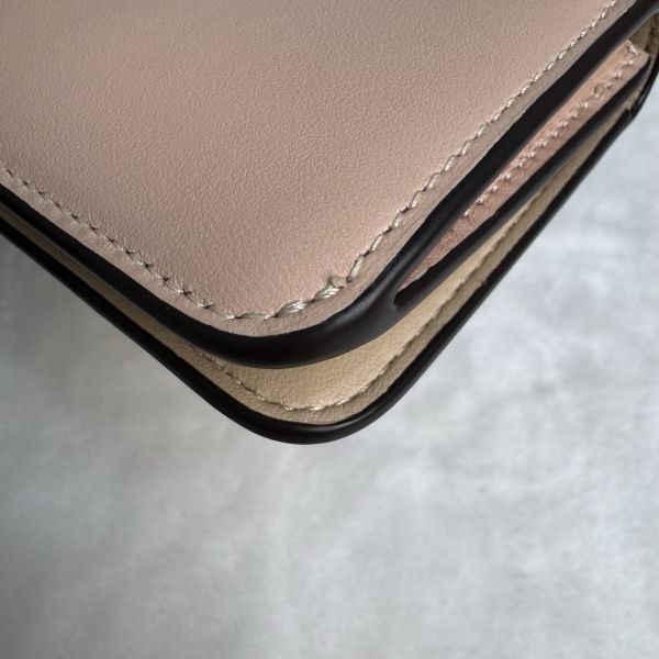 COACH 專櫃款 粉色 C字logo 零錢卡包-20