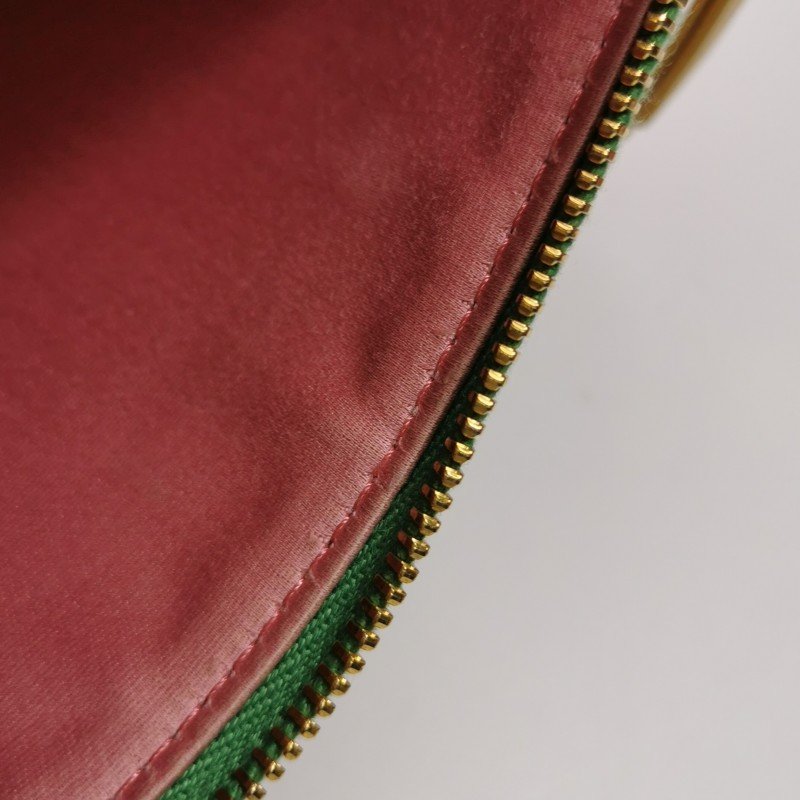 Miu Miu牛皮拼色字母Logo拉鏈子母包斜挎包單肩包-10