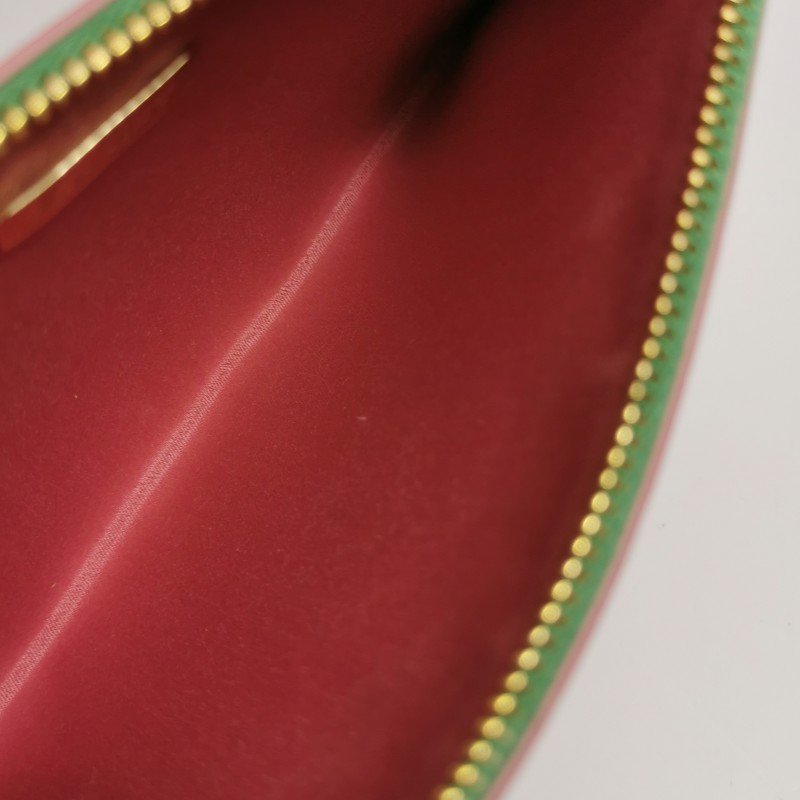 Miu Miu牛皮拼色字母Logo拉鏈子母包斜挎包單肩包-12