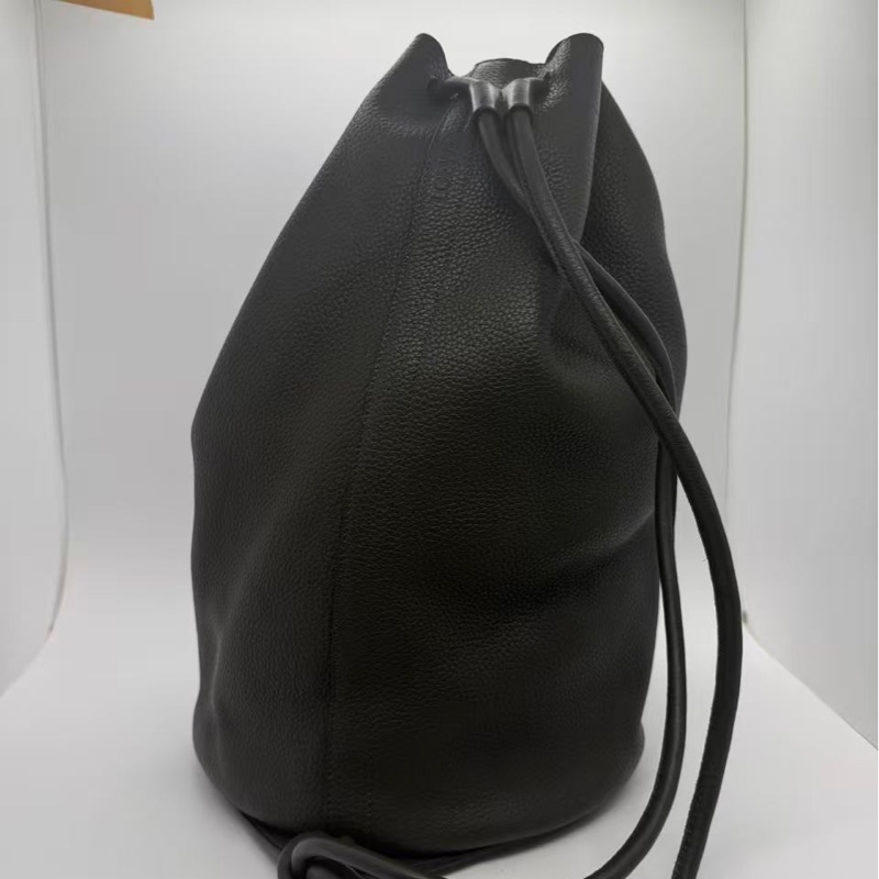 Loewe 二手羅意威黑色全皮雙肩包-1