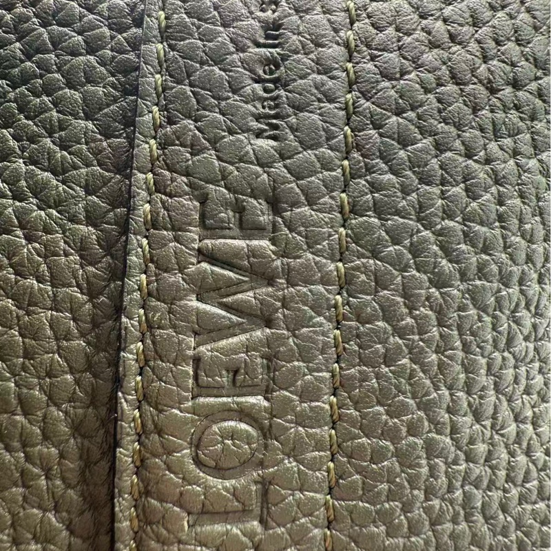 Loewe 二手羅意威黑色全皮雙肩包-12