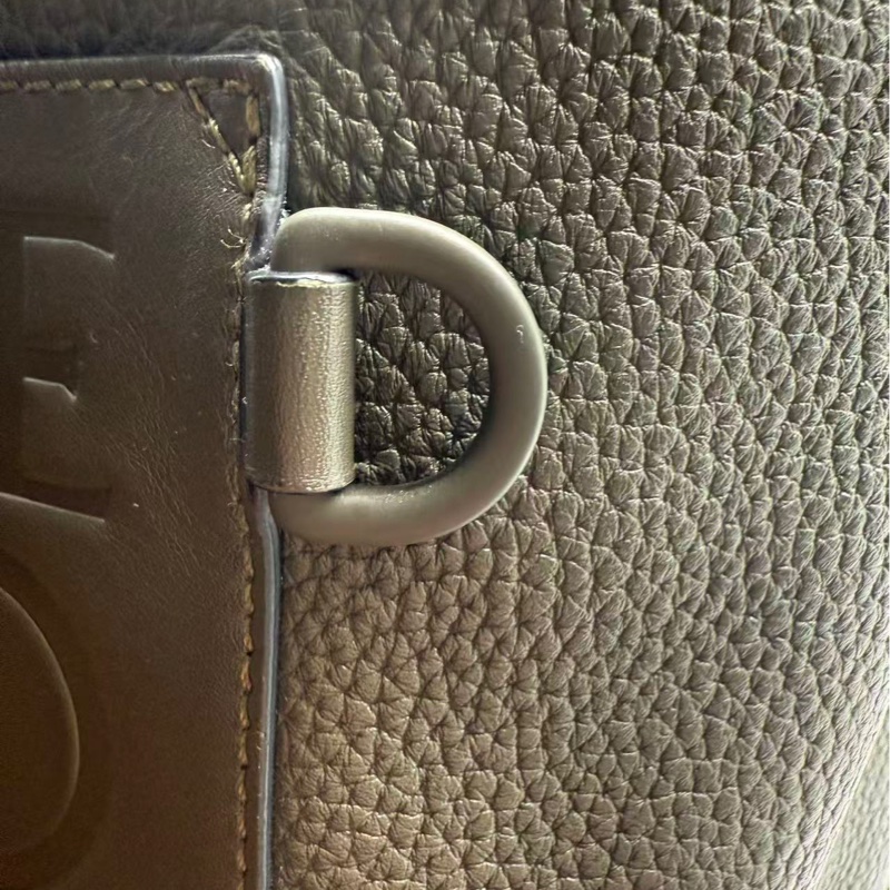 Loewe 二手羅意威黑色全皮雙肩包-14