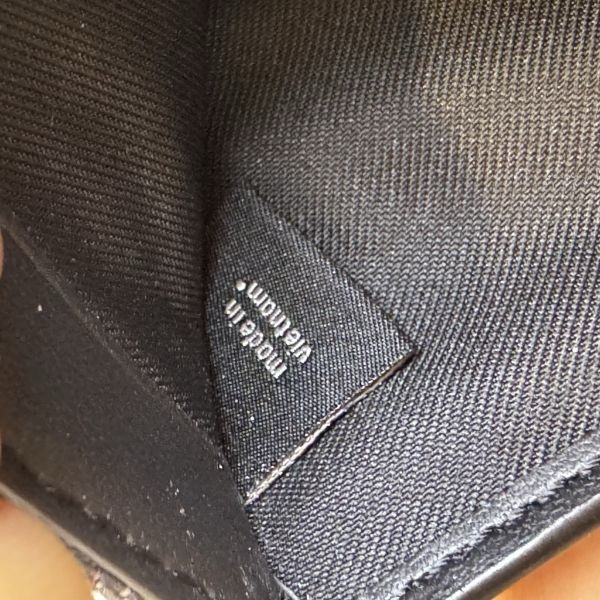 Coach 牛仔黑短夾-10