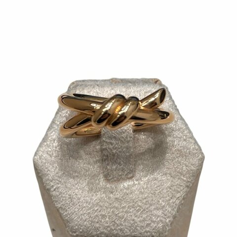 TIFFANY&Co. 蒂芙尼 繩結戒指 K18PG 玫瑰金 52號