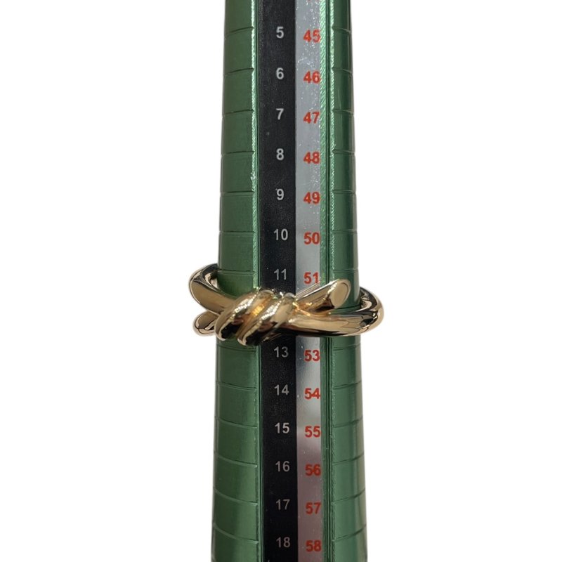 TIFFANY&Co. 蒂芙尼 繩結戒指 K18PG 玫瑰金 52號-6