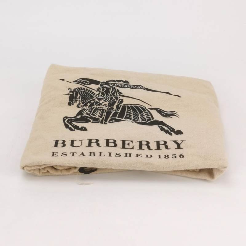 Burberry牛皮純色字母logo單肩包-8