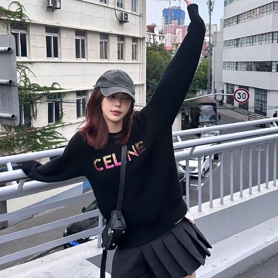 ❤️ CELINE 彩色LOGGO毛衣 秋冬百搭款-2