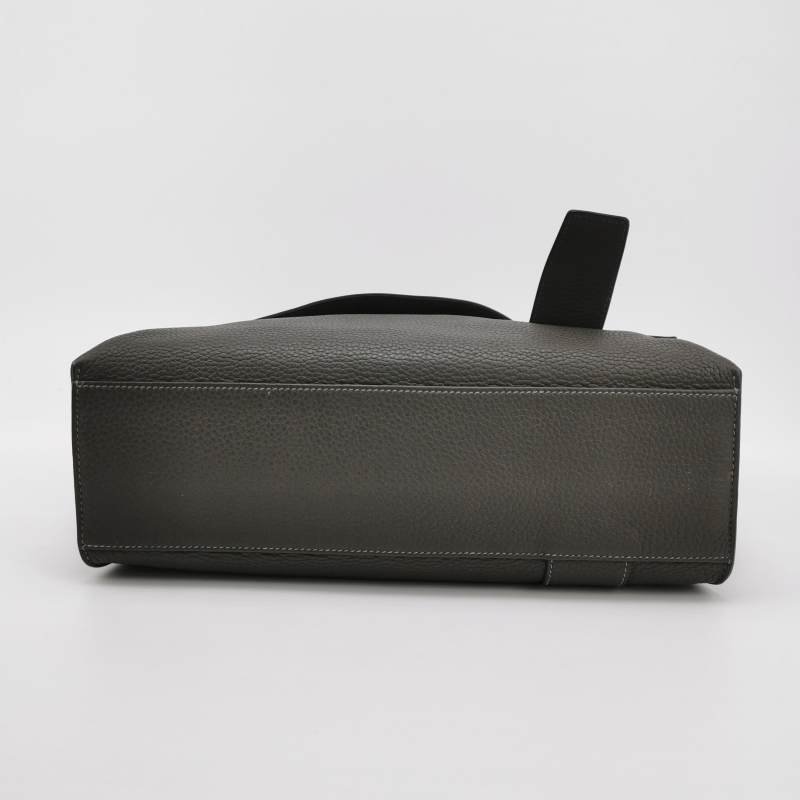 Hermes Alfred斜挎包單肩包Clemence(TC)牛皮銀扣8F錫器灰-5