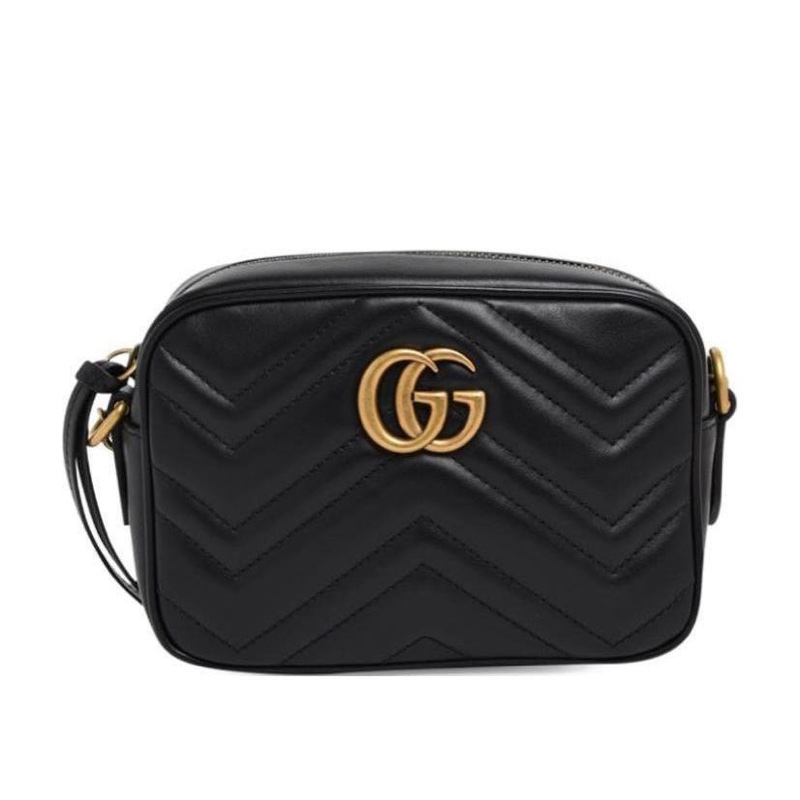 Gucci 女士 GG Marmont系列絎縫單肩包均碼碼MINI、18cm*6cm*12cm-0