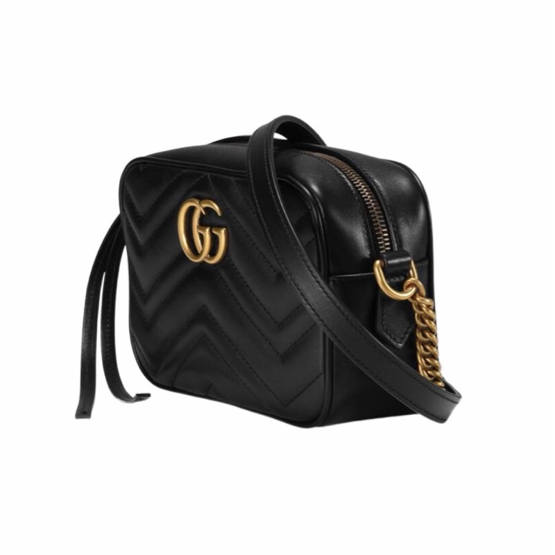 Gucci 女士 GG Marmont系列絎縫單肩包均碼碼MINI、18cm*6cm*12cm-2