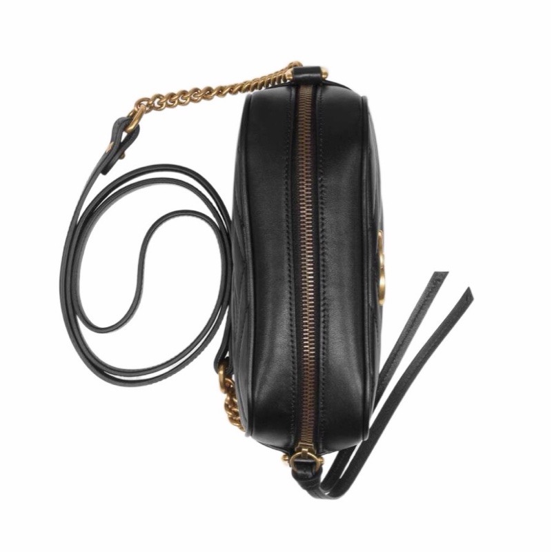 Gucci 女士 GG Marmont系列絎縫單肩包均碼碼MINI、18cm*6cm*12cm-4