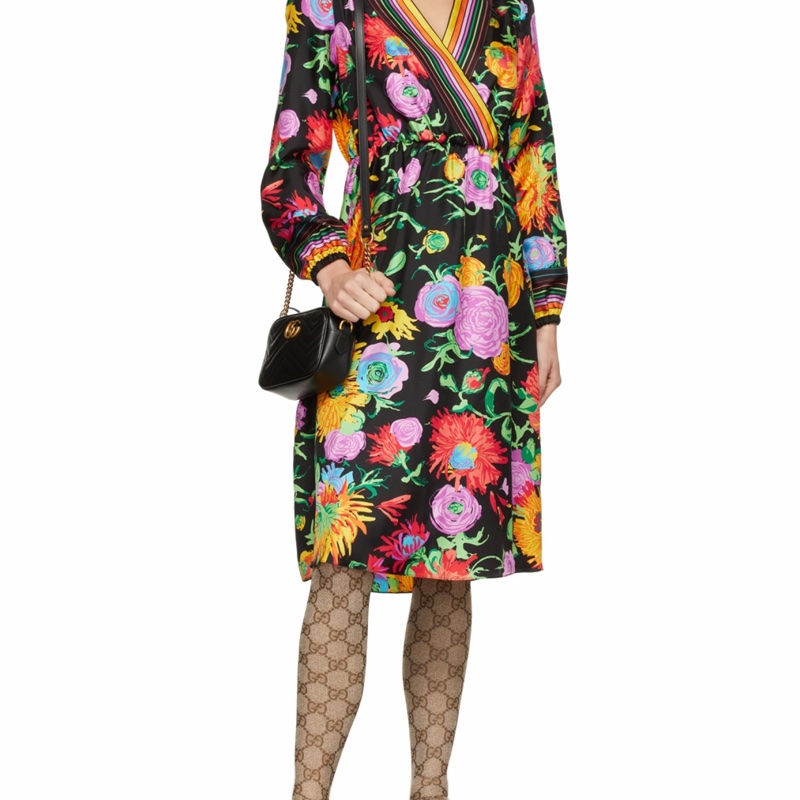 Gucci 女士 GG Marmont系列絎縫單肩包均碼碼MINI、18cm*6cm*12cm-8