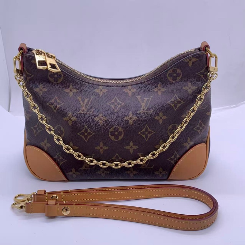 98新以上Lv路易威登黄牛角单肩斜挎包,芯片款尺寸29*16cm,配件肩带-0