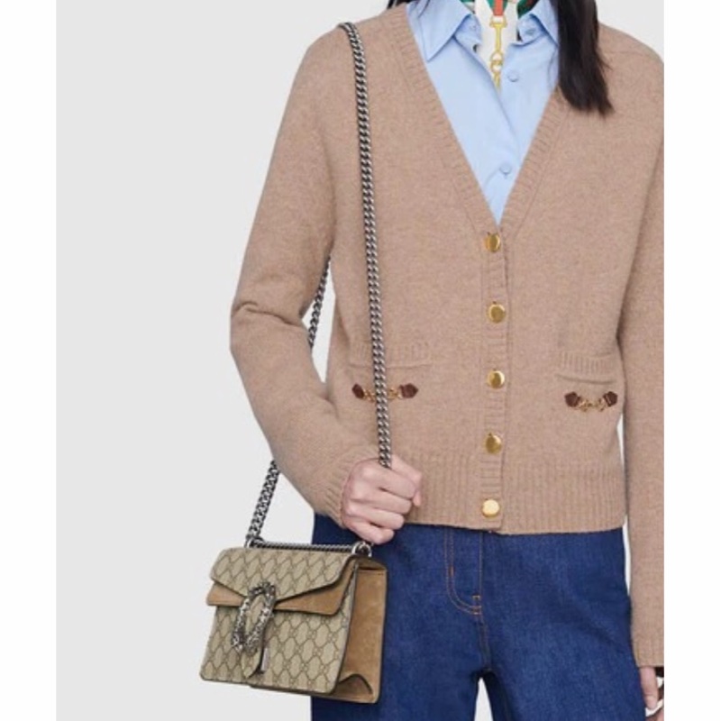Gucci 女士 Dionysus系列GG小號肩背包均碼碼小號、25cm*7cm*13.5cm-7