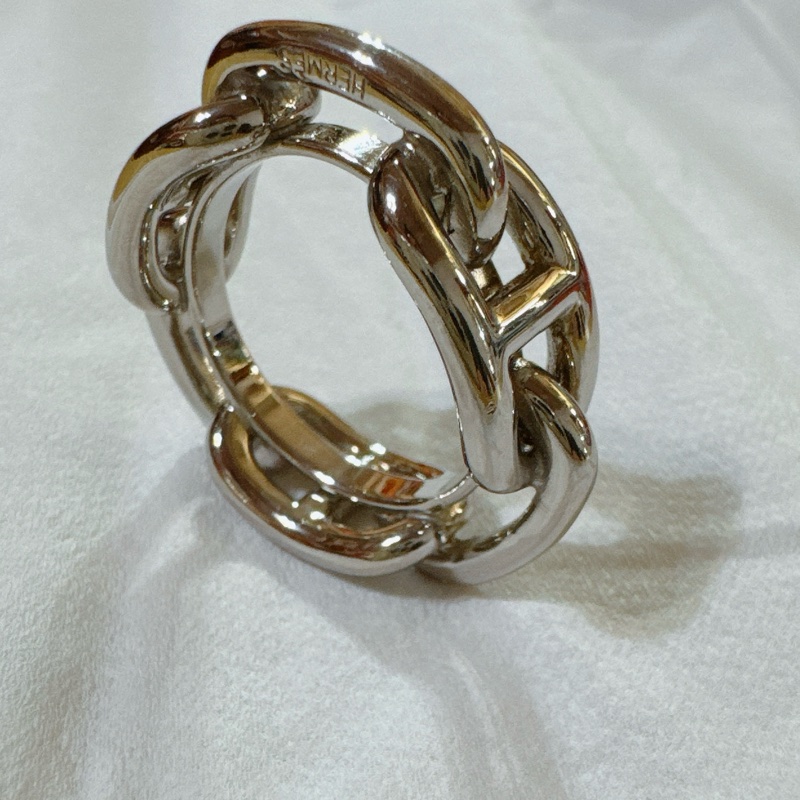 Hermes 愛馬仕銀色圍巾扣-13