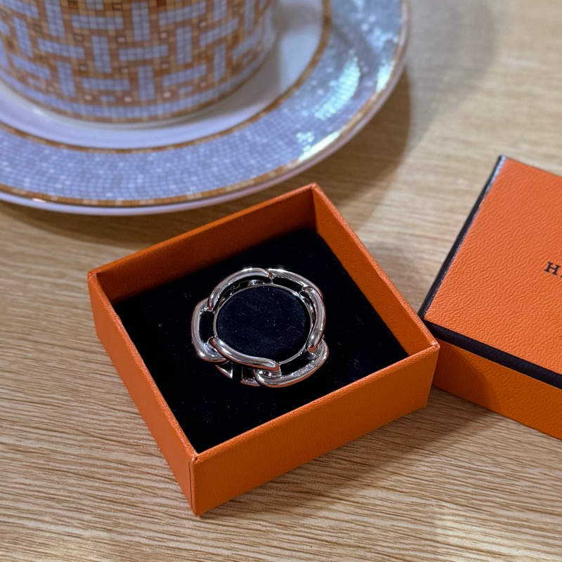 Hermes 愛馬仕銀色圍巾扣-16