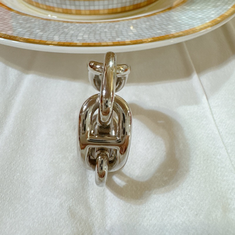 Hermes 愛馬仕銀色圍巾扣-17