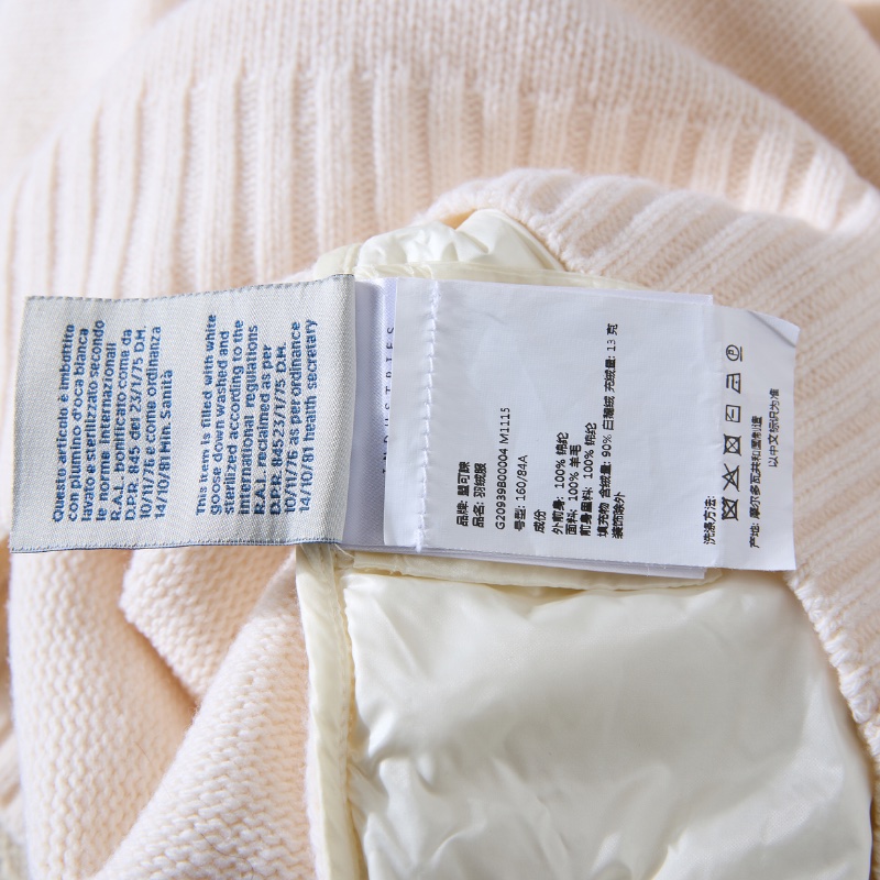 🈹*減價 超值* MONCLER 白色 拼接款羽絨外套 溫柔甜美-8