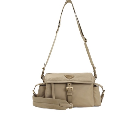 Prada 女士 Explore 中號 Re-Nylon 翻蓋單肩包均碼碼中號、30cm*10cm*14cm