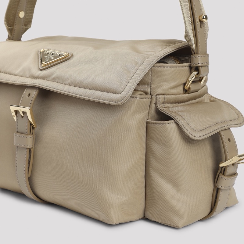 Prada 女士 Explore 中號 Re-Nylon 翻蓋單肩包均碼碼中號、30cm*10cm*14cm-2
