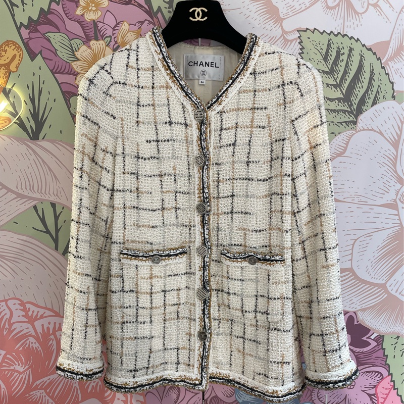 ⭐️ Chanel Tweed Jacket 編織外套-0