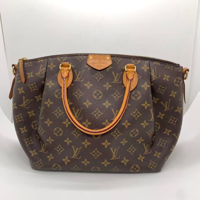 二手Lv turenne老花餃子包中號，設計簡單低調 復古又時髦，很經典的一款，原始成色，尺寸：27*25-0